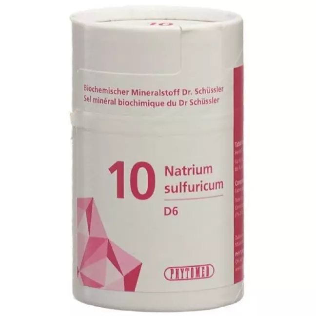 Phytomed Schussler Nr. 10 Natr Sulf в таблетках, D 6 100г Phytomed Schussler Nr. 10 Natr Sulf в таблетках, D 6 100г