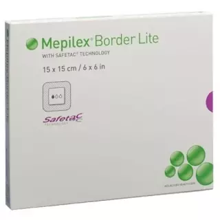 Пов&#39;язка силіконова пінна Mepilex Border Lite 15х15см 5 шт