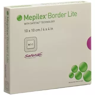 Пов&#39;язка силіконова пінна Mepilex Border Lite 10х10см 5 шт