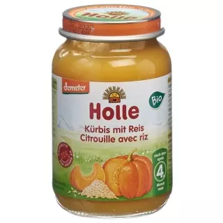Гарбуз Holle з рисом Demeter Organic 190 г