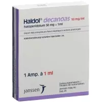 Haldol decanoas Inj Lös 50 mg/ml Amp 1 ml