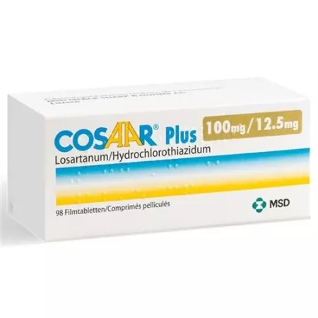 Cosaar Plus плівка таблетка 100/12,5 98 шт Cosaar Plus плівка таблетка 100/12,5 98 шт