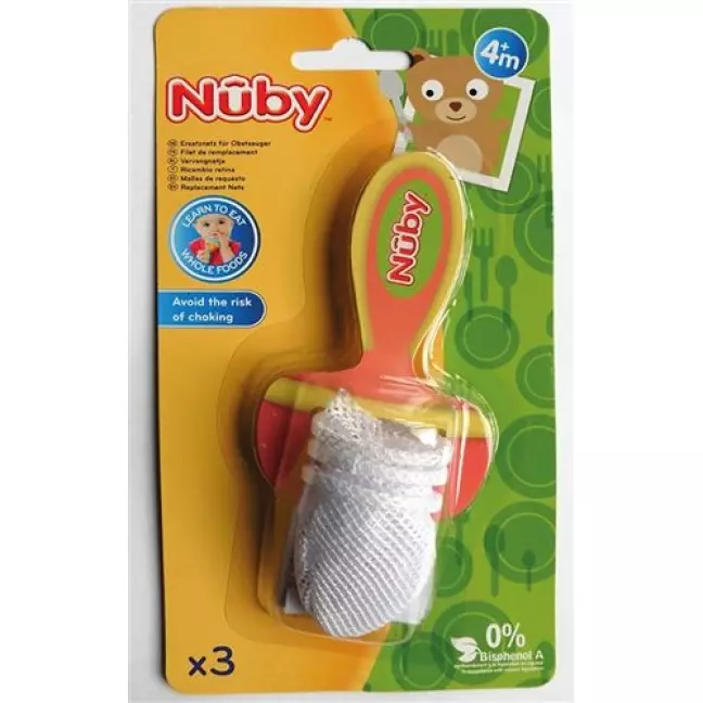 Nuby Replacement Nets Fruit Sucker Premium 3 шт