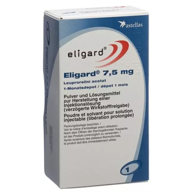 Елігард 7,5 мг thermo Traypacks Inj kit 3 шт Елігард 7,5 мг thermo Traypacks Inj kit 3 шт