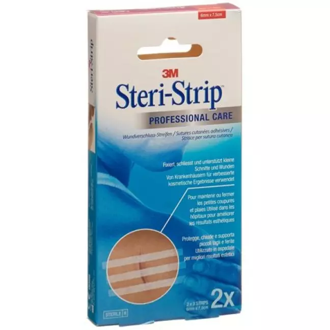 3M Steri Strip 6x75 мм білий армований 2 х 3 шт