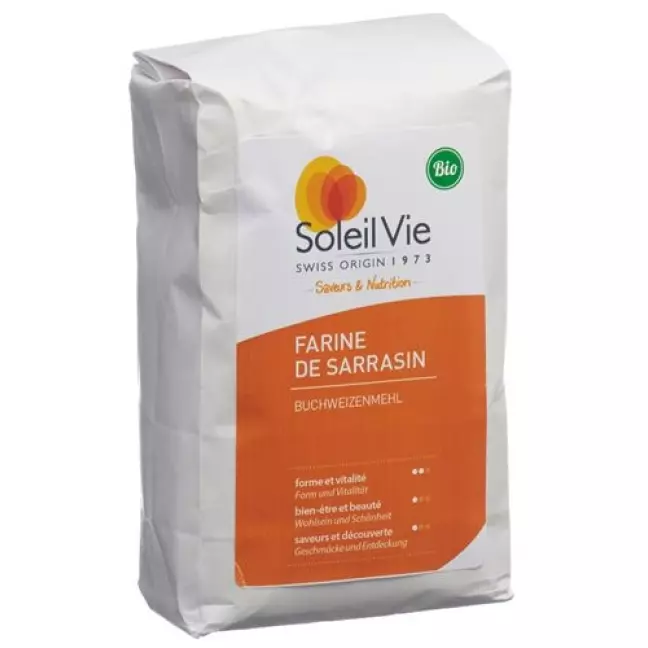 SOLEIL VIE Борошно гречане цільнозернове органічне 500 г