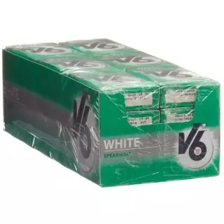 Біла жувальна гумка V6 Spearmint 24 Box