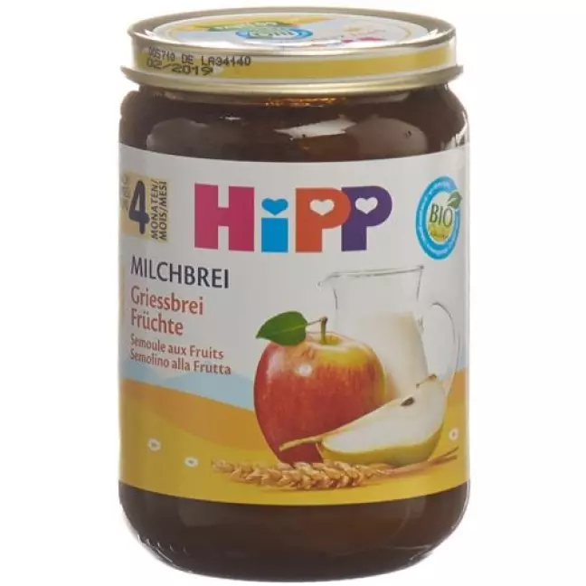 Hipp Milchbrei Griessbrei Fruchte 190г