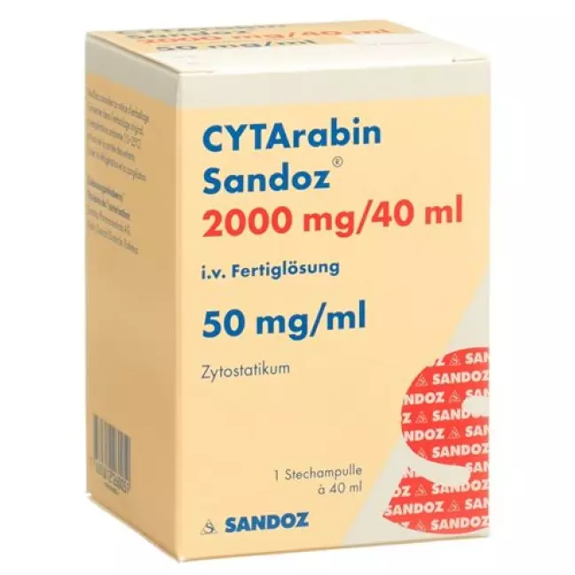 Cytarabine Sandoz Inj Lös 2000 mg/40ml Avg