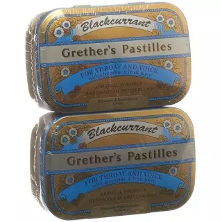 Пастилки з чорної смородини Grethers 2 Ds 110 г