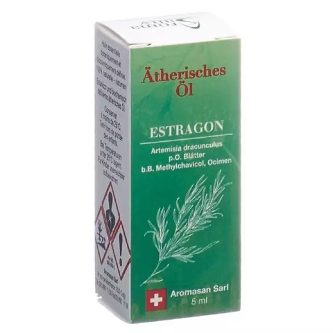 Ефірна олія естрагону Aromasan в коробці 5 мл