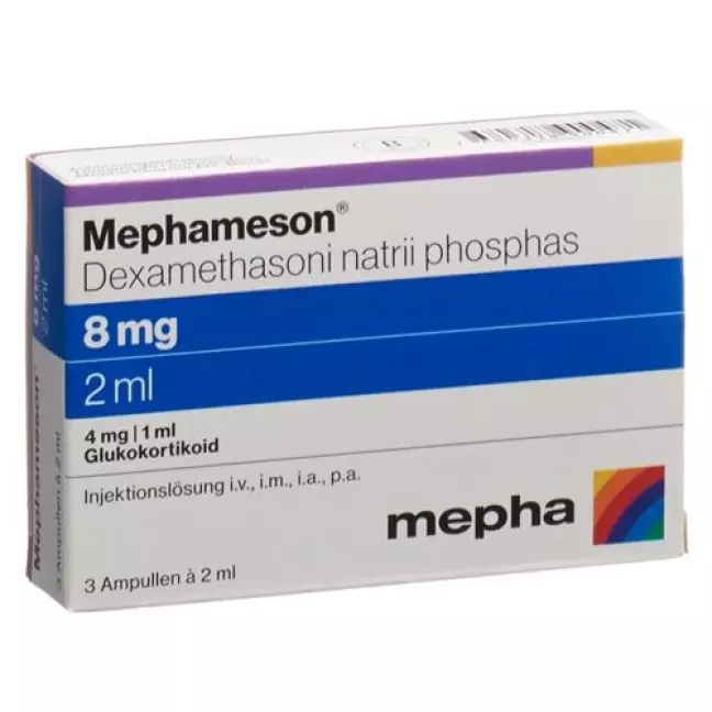 Mephameson Inj Lös 8 мг/2 мл 3 амп. 2 мл Mephameson Inj Lös 8 мг/2 мл 3 амп. 2 мл