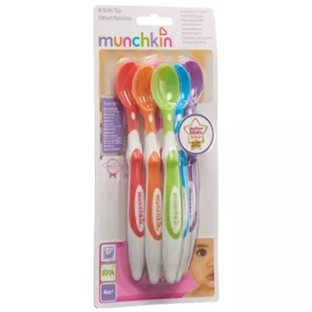 Munchkin Loffel Lang Griff M Weichen Spitzen 6 штук Munchkin Loffel Lang Griff M Weichen Spitzen 6 штук
