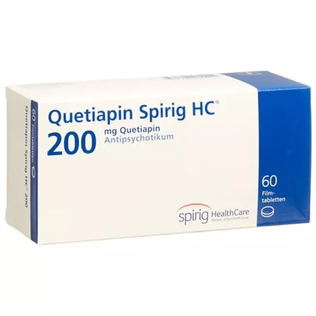 Quetiapine Spirig HC Filmtable 200 мг 60 шт Quetiapine Spirig HC Filmtable 200 мг 60 шт