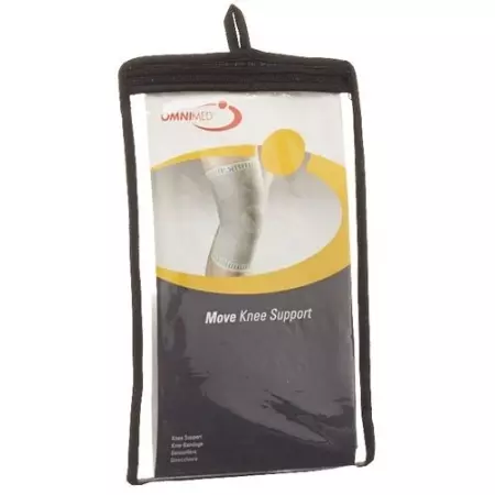 Omnimed Move Knie-Bandage M Weiss-Grau Omnimed Move Knie-Bandage M Weiss-Grau
