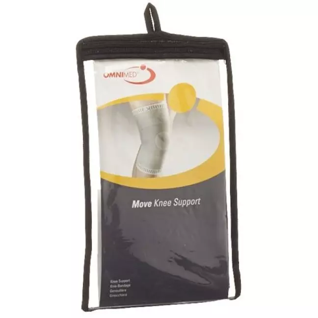 Omnimed Move Knie-Bandage M Weiss-Grau Omnimed Move Knie-Bandage M Weiss-Grau