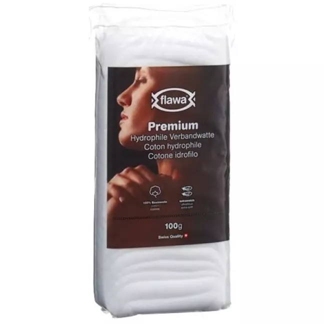 Flawa Premium Hydrophile Verbandw 100% Baumw 100г Flawa Premium Hydrophile Verbandw 100% Baumw 100г
