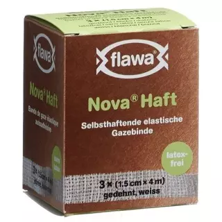 Flawa Nova адгезивний еластичний марлевий бинт 1,5 см x 4 м без латексу