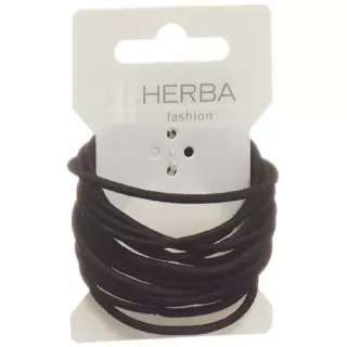 Гумки для волосся Herba 4,2 см чорні 16 шт