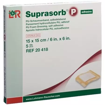Пінопласт Suprasorb P 15х15см самоклеючий 5шт
