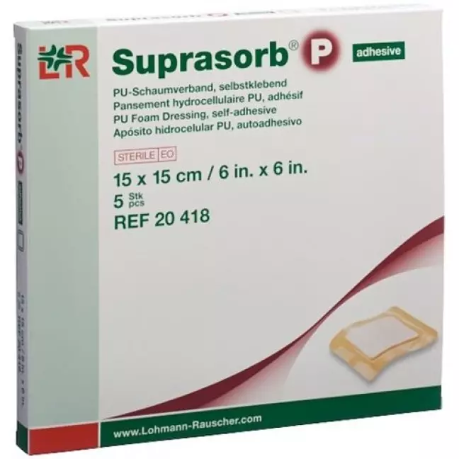 Пінопласт Suprasorb P 15х15см самоклеючий 5шт