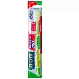 Зубна щітка GUM SUNSTAR TECHNIQUE PRO компактна м&#39;яка