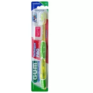 Зубна щітка GUM SUNSTAR TECHNIQUE PRO компактна середня