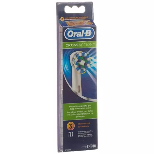 Braun Oral B Aufsteckburste Crossaction 3 штуки Braun Oral B Aufsteckburste Crossaction 3 штуки