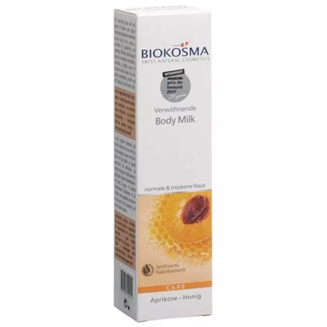 Відновлюючий крем для тіла Biokosma ORGANIC Абрикос і ORGANIC Мед 200