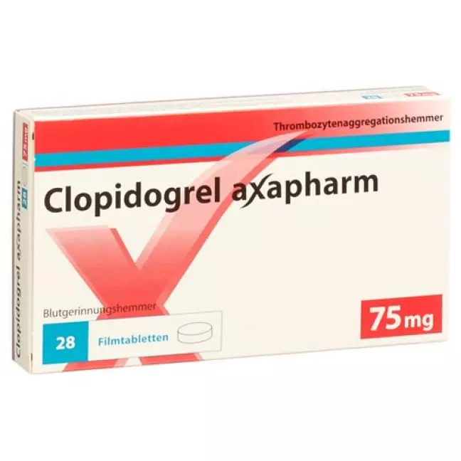 Clopidogrel Axapharm Filmtable 75 мг 28 шт Clopidogrel Axapharm Filmtable 75 мг 28 шт