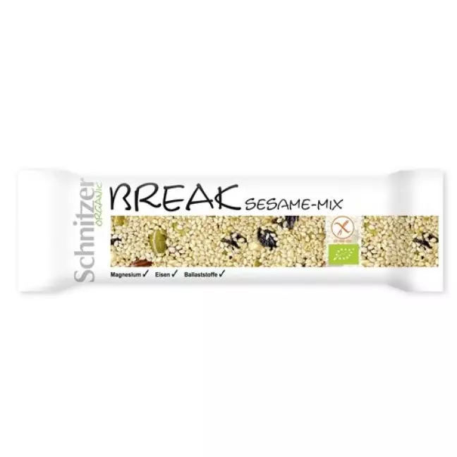 Батончик Schnitzer Bio Break Sesame Mix 24 x 40 г Батончик Schnitzer Bio Break Sesame Mix 24 x 40 г