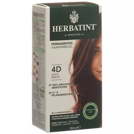 Herbatint Haarfarbegel 4d Gold Braun 150мл Herbatint Haarfarbegel 4d Gold Braun 150мл