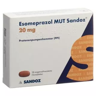 Езомепразол MUT Sandoz Filmtable 20 мг 28 шт