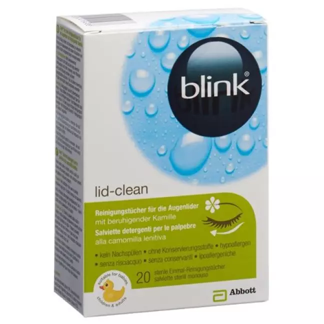 серветки для чищення blink lid-clean 20 шт серветки для чищення blink lid-clean 20 шт