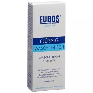 Eubos Seife рідина Unparfumiert Blau пляшка 200мл