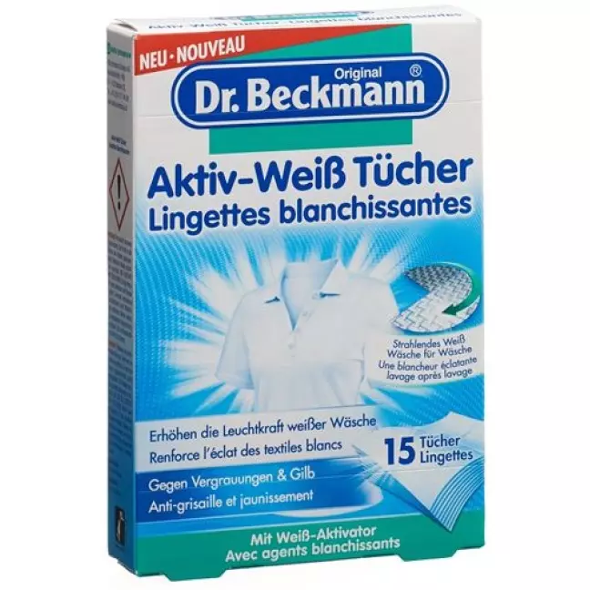 Dr Beckmann Active White Wipes 15 шт