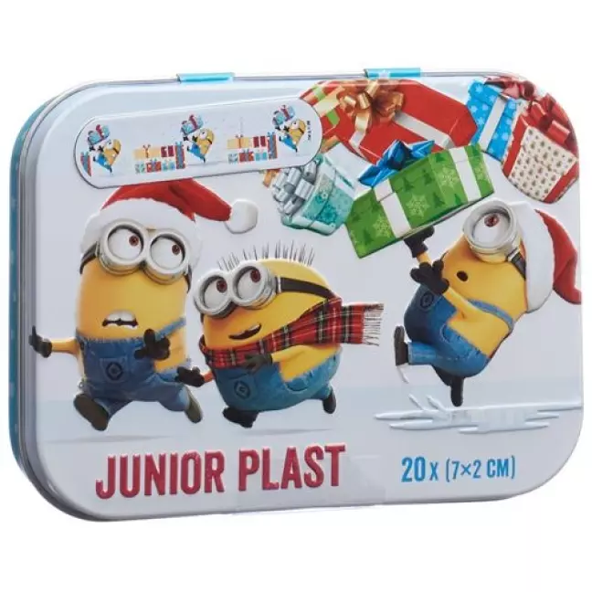 Flawa Junior Plast Strips Minions X-Mas Ds 20 шт