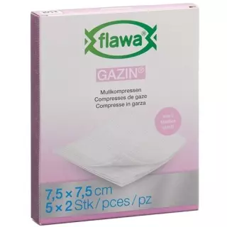 Компреси марлеві Flawa Gazin 7,5х7,5 см стерильні 5 х 2 шт