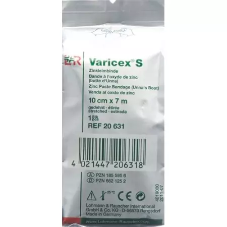 Varicex S Zinkleimbinde 10cmx7m 10 Stück Varicex S Zinkleimbinde 10cmx7m 10 Stück