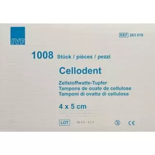 Ватні палички Cellodent целюлозні 4х5см 12 відділень коробка 15120 шт.