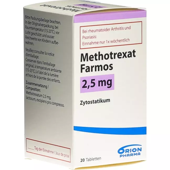 Метотрексат Фармос таблетки 2,5 мг Ds 20 шт