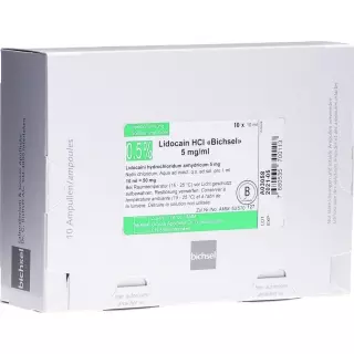 Lidocaine HCl Bichsel 0,5% Inj Lös 50 мг/10 мл 10 ампер 10 мл
