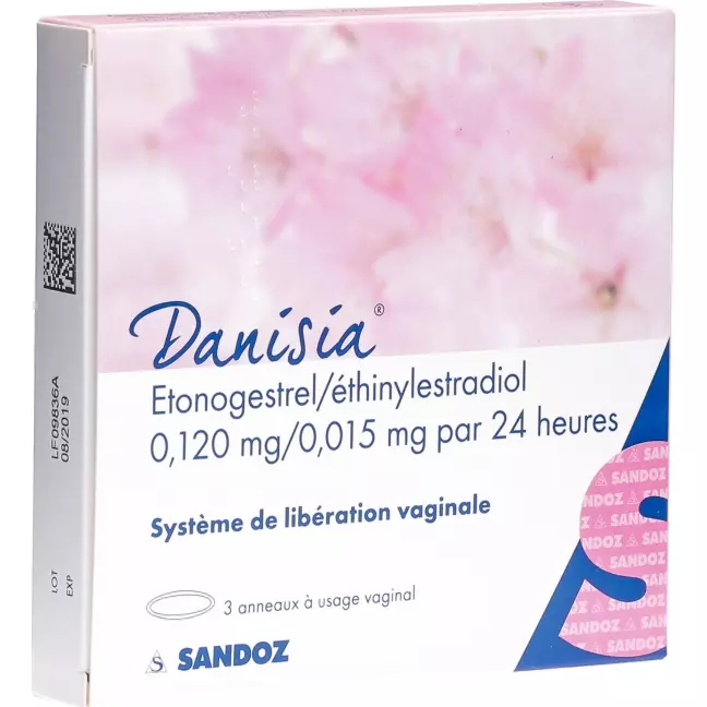Danisia Vag Ring 0,120 мг/0,015 мг пакет