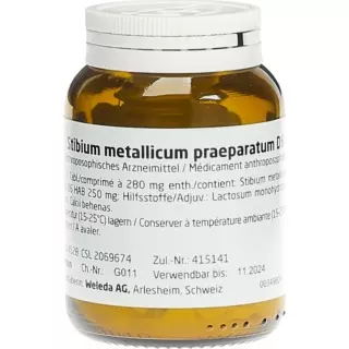 Weleda Stibium metallicum praeparatum таблетки D 6 50 г