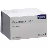 Капецитабін Акорд таблетки плівка 500 мг 120 шт
