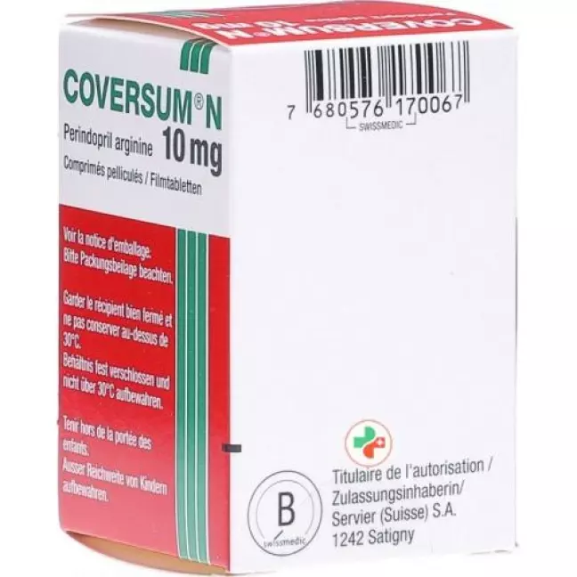Coversum N Filmtable 10 мг Fl 30 шт Coversum N Filmtable 10 мг Fl 30 шт