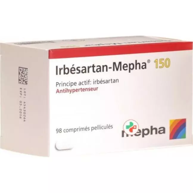 Irbesartan-Mepha Filmtabl 150 мг 98 шт Irbesartan-Mepha Filmtabl 150 мг 98 шт