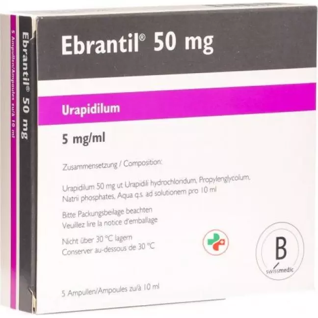 Ebrantil Inj Lös 50 мг/10 мл 5 ампер 10 мл Ebrantil Inj Lös 50 мг/10 мл 5 ампер 10 мл
