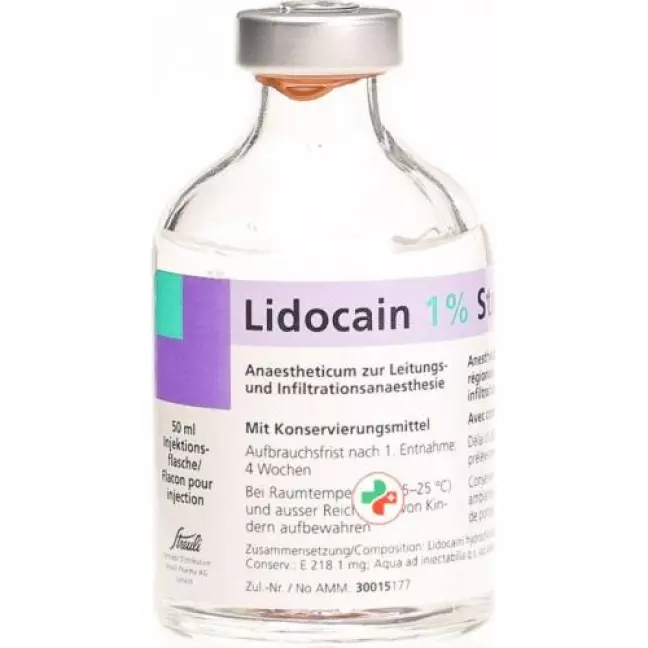 Lidocaine Streuli 1% Inj Lös 500 mg/50ml (флакони) Dur Lidocaine Streuli 1% Inj Lös 500 mg/50ml (флакони) Dur