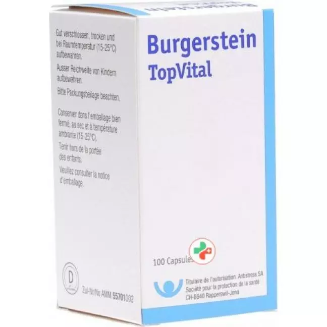 Burgerstein TopVital капсули 100 шт Burgerstein TopVital капсули 100 шт